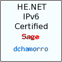 IPv6 Certification Badge for dchamorro