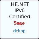 IPv6 Certification Badge for drkop