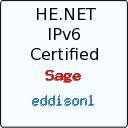 IPv6 Certification Badge for eddisonl