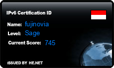 IPv6 Certification Badge for ariooooooooo