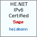 IPv6 Certification Badge for heidmann