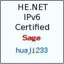 IPv6 Certification Badge for huaji233