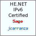 IPv6 Certification Badge for jcarranza