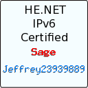 IPv6 Certification Badge for jeffrey23939889