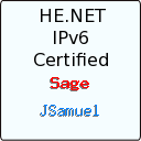 IPv6 Certification Badge for jsamuel
