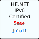 IPv6 Certification Badge for july11
