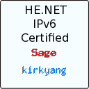 IPv6 Certification Badge for kirkyang