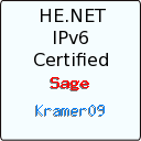 IPv6 Certification Badge for kramer09