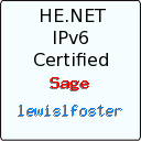 IPv6 Certification Badge for lewislfoster