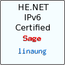 IPv6 Certification Badge for linaung