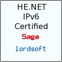 IPv6 Certification Badge for lordsoft