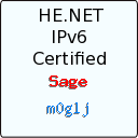 IPv6 Certification Badge for m0glj