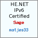 IPv6 Certification Badge for matjes33