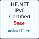 IPv6 Certification Badge for mmkmiller
