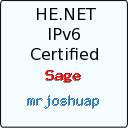 IPv6 Certification Badge for mrjoshuap