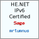 IPv6 Certification Badge for mrtumnus