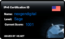 IPv6 Certification Badge for nexgendigital