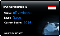 IPv6 Certification Badge for offivevienna