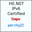 IPv6 Certification Badge for perchy22