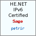 IPv6 Certification Badge for petrir