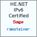 IPv6 Certification Badge
 for ramsteiner