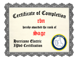 IPv6 Certification Badge for rbn