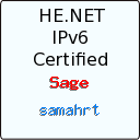 IPv6 Certification Badge for samahrt