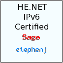 IPv6 Certification Badge for stephenj
