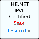 IPv6 Certification Badge for tryptamine