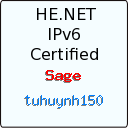 IPv6 Certification Badge for tuhuynh150