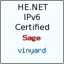 IPv6 Certification Badge for vinyard