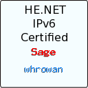 IPv6 Certification Badge for whrowan