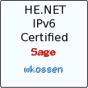 IPv6 Certification Badge for wkossen