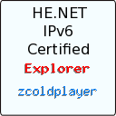 IPv6 Certification Badge for zcoldplayer